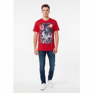 Men’s short sleeve T-shirt Akademik’s L T-Shirt Red NASA Graphic Astronaut